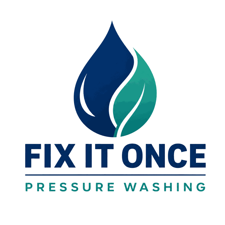 Fix It Once Pressure Washing logo — pressure washing in Venice FL, Siesta Key, Sarasota & Englewood
