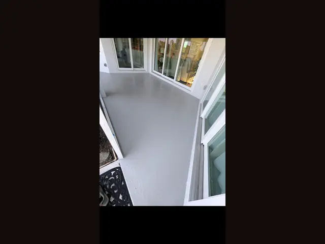 Lanai — after by Fix it Once Handyman Services — Same lanai sealed and finished with fresh deck coating